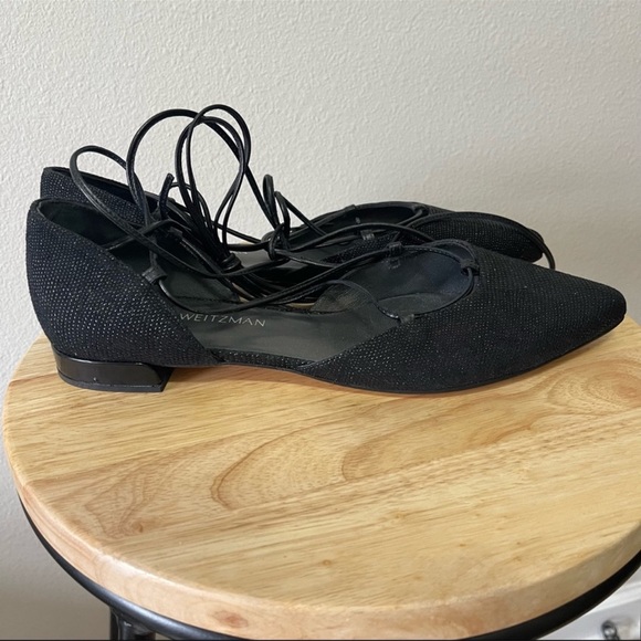 Stuart Weitzman Gilligan Lace-Up d'Orsay Flats - Picture 12 of 16